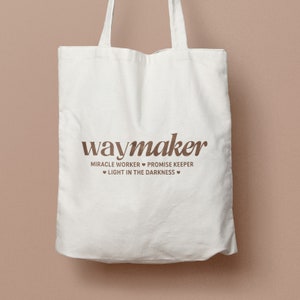 Waymaker, taumaturgo, custode delle promesse, luce nell'oscurità - File Christian Cricut della Bibbia SVG PDF PNG
