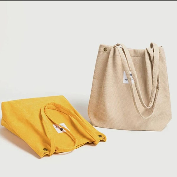 Corduroy Eco Friendly Shopping bag