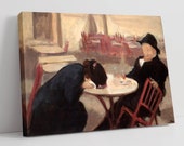 Wojciech Weiss, The Demon -Stunning Framed Canvas Print Famous Artwork Picture Gallery Wrapped