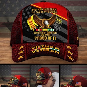 Custom Been There Done That And Damn Proud Of It Vietnam Veteran Cap, Proud Veteran Hat, US Military Cap Gift For Dad Grandpa, Veterans Gift
