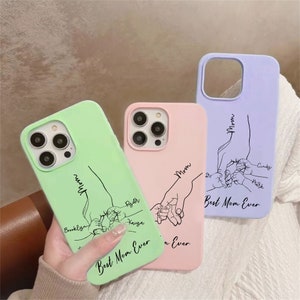 Personalized Mom Phone Case With Kids Names, Christmas Gift For Mum, Custom Mom Phone Case For Iphone, Samsung, Mother&#39;s Day Gifts For Mom