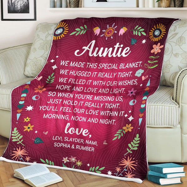 Aunt Blanket Etsy