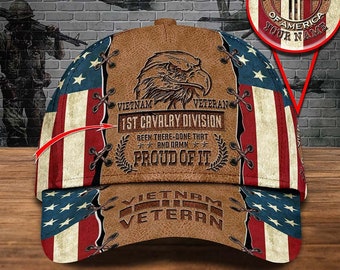 Custom Been There Done Proud Of It Vietnam Veteran 3D All Over Printed Cap, Proud Veteran Hat, US Military Cap Gift For Dad, Veterans Gifts
