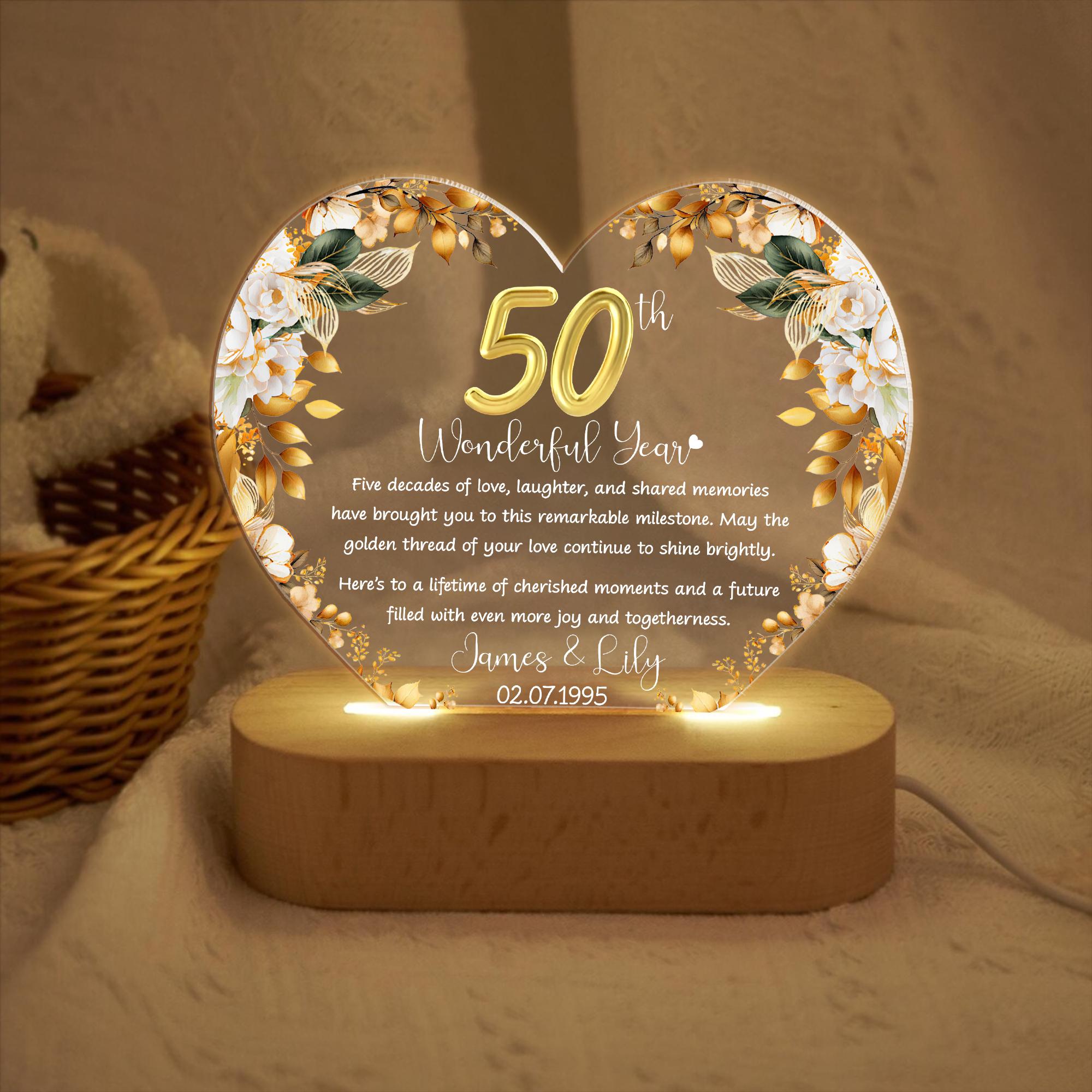 50th Anniversary Gifts To Give To Parents On Anniversary Golden