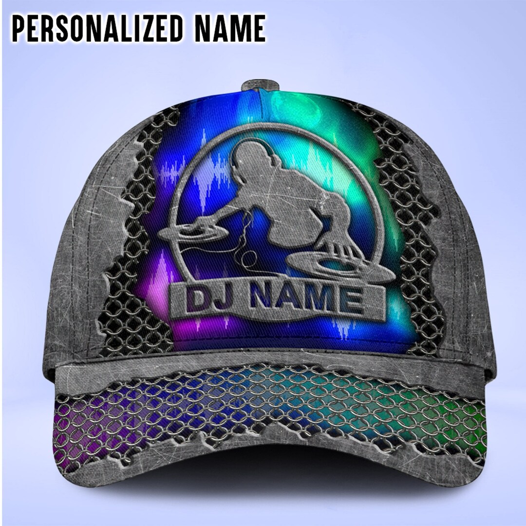 Personalized Name DJ Player Hat, Christmas Gifts for DJ, DJ Table Cap