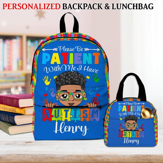 Personalized Autism Backpack for Boys Autism Awareness Bag for Kids Neurodiverse Rucksack for Autistic Daughter Son Back to School Gift Etsy