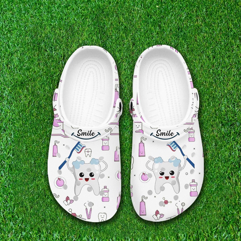 Dentist Shoes, Dental Clogs, Dentist Gifts, Dental Hygienist, Clogs