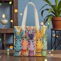 Custom Funny Donkey Tote Bag, Colorful Donkey Art Tote, Pastel Animal Donkey Handbag, Funny Donkey Gift Bag, Cute Donkey Tote Bag, Gift Xmas product logo