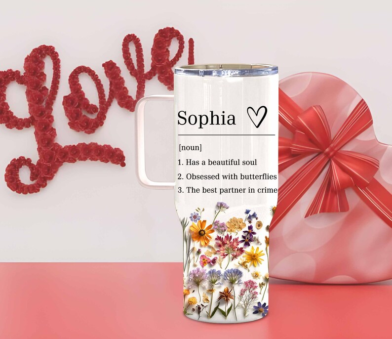 Custom Definition 40 Oz Tumbler, Valentine's Day Gifts for Her
