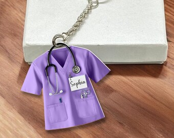 Nurse Keychan Nurse Keyrng Healthcare Worker Purse Charm Gfts For