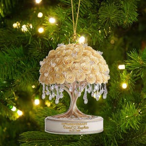 Benutzerdefinierte 50. Hochzeitstag 2D Flach Acryl Ornament, 50. Hochzeitstag Ornament, 50. goldene Hochzeit Geschenk, Ehemann Geschenk