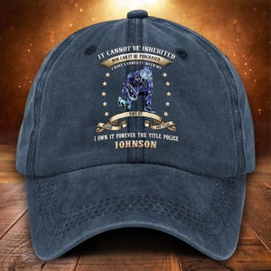 Custom Police Distressed Washed Printed Hat, Police Officer Gifts, Police Hat, Police Retirement Gift Police Cap, Gift For Police Officer