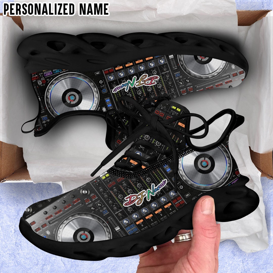 Personalized Name DJ Controller Shoes, Custom DJ Max Shoes, DJ Table