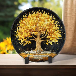 Personalized 50th Wedding Anniversary Stone, Wedding Anniversary Keepsake, Golden Wedding Anniversary Gift, 50th Wedding Anniversary Decor