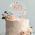 Personalized Happy Birthday Cake Topper, Birthday Acrylic Cake Topper, 18th 21st 30th 40th 50th Birthday, Clear Cake Topper, Birthday Name product logo