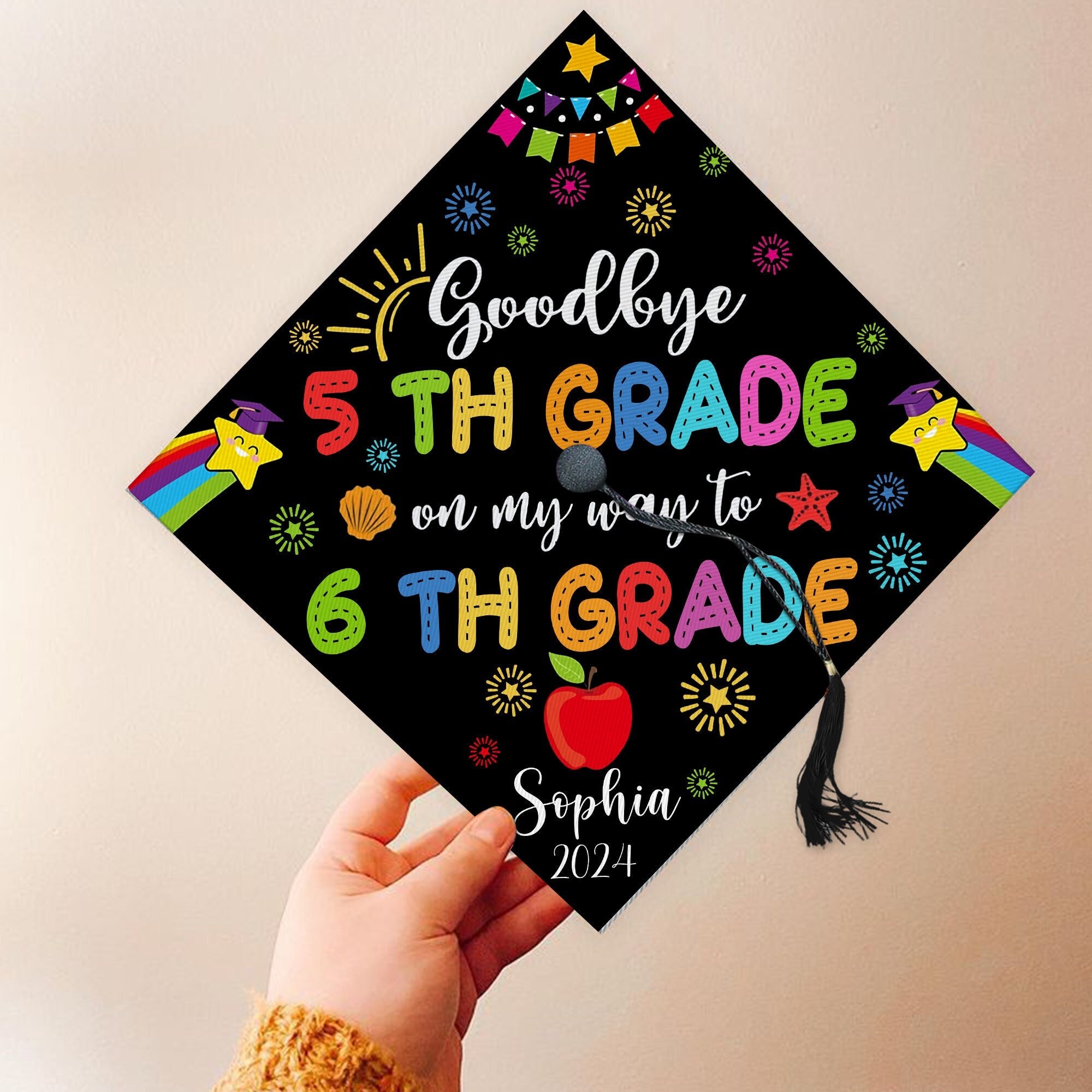 Nursery And Primary Kids Graduation Set Cap, Gown Stole For