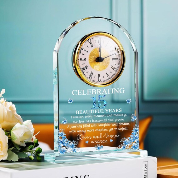 Ornamento Acrilico Personalizzato Per Coppie - Regalo Per Marito/Moglie - Per Anniversari, San Valentino O Natale