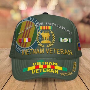 Gorra Personalizada All Gave Some 58479 Gave All De Veterano De Vietnam, Desgastada Y Lavada, Gorra Militar Estadounidense, Regalo Para Papá, Abuelo Y Veterano. - España