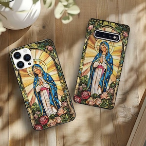 Unsere Dame von Guadalupe Tough Cases, Jungfrau Maria Telefon Hülle, Jungfrau Geschenk, Katholisches Geschenk, Mama Mary Telefon Hülle, Religiöses Geschenk