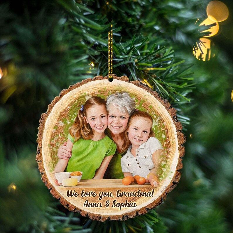 Custom Photo Ornament, Family Picture Ornament, Couples Ornament, Your