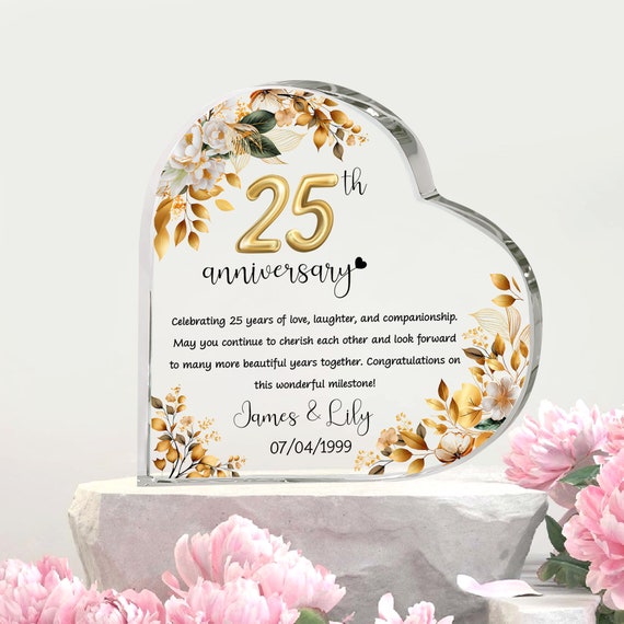 Niche - Couple Cute Illustration Couple Calendar Anniversary Date Gift For Him For Her Personalized Acrylic Heart Plaque Gift For Her