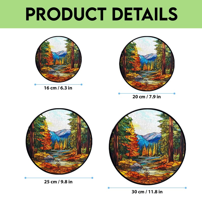 Redwood National Park Glass Suncatcher, National Park Window Hanger