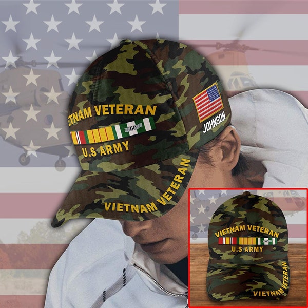 Personalized Name All Gave Some Some Gave All Vietnam Veteran Cap, Proud Veteran Hat, US Military Cap Gift For Dad, Grandpa, Veterans Gifts