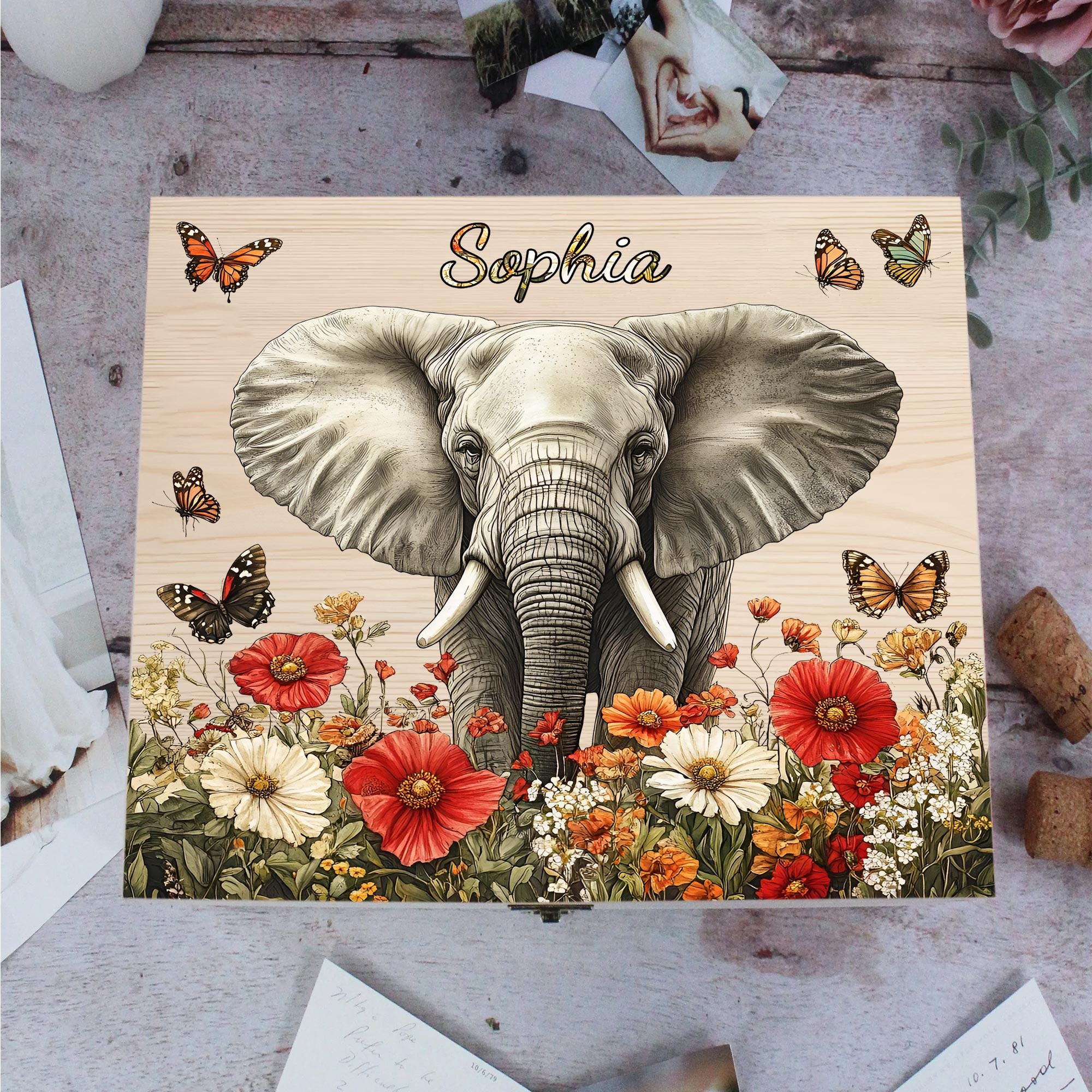 Scatola Dei Ricordi Personalizzata Per Neonati E Bambini Con - Foto 2