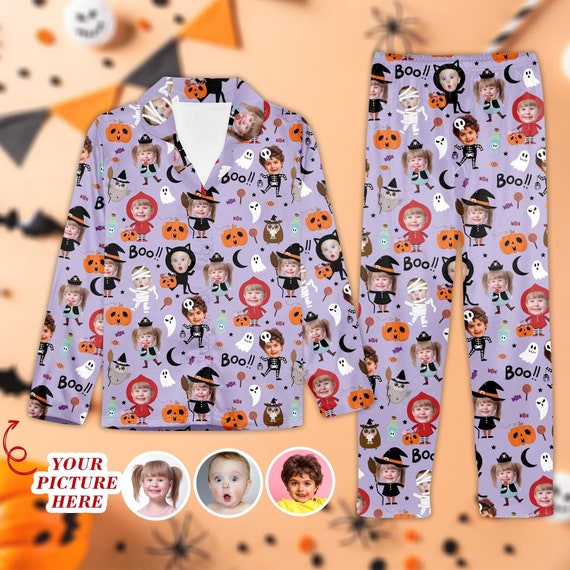 Halloween pajamas family set sale