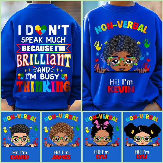 I'm Brilliant And I'm Busy Thinking T Shirt - Autism Kids I'm Brilliant And I'm Busy Thinking T Shirt - Autism Kids