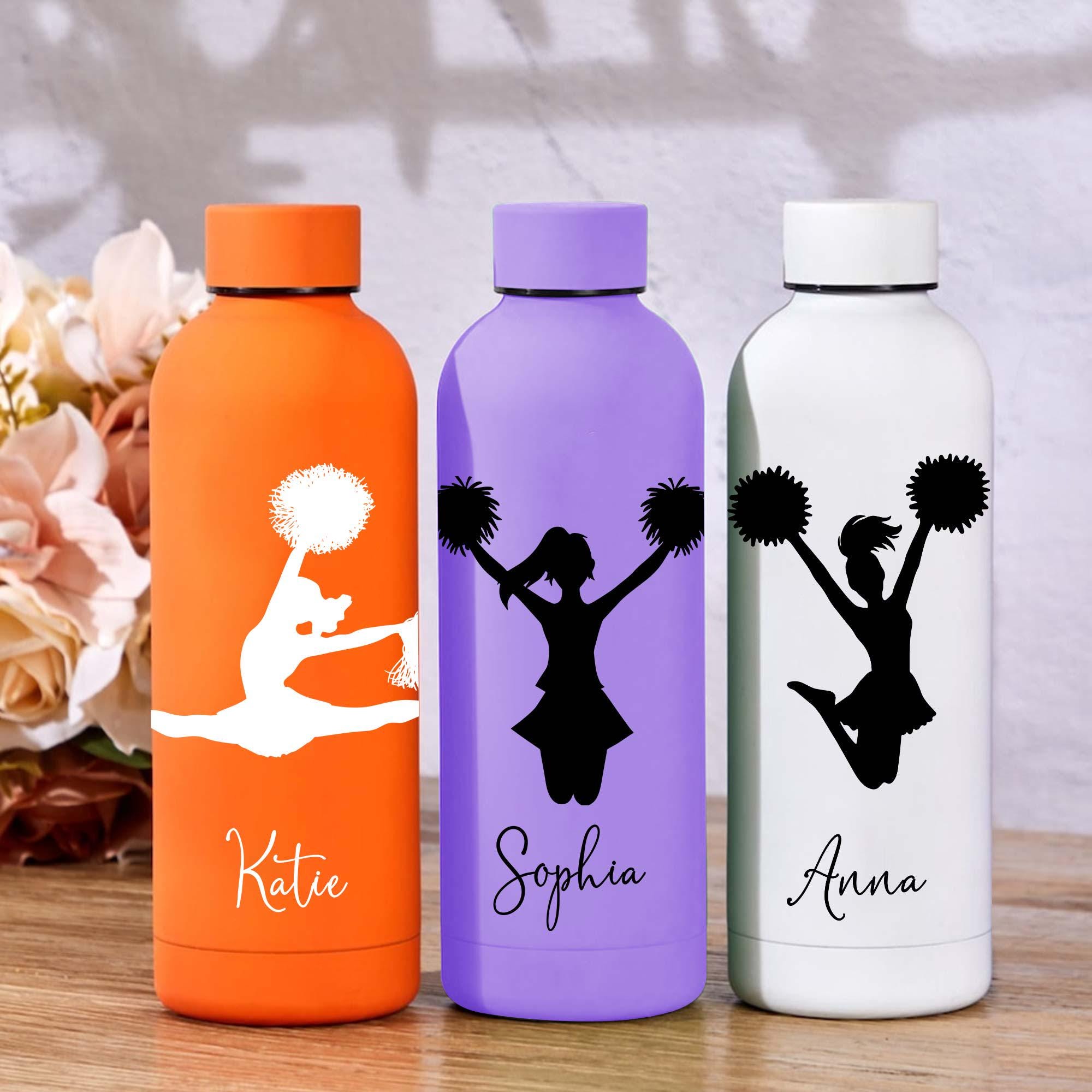 Cheerleader-Wasserflaschen-Set – 12 Stück, Je 590 Ml, Wiederverwendbar, Mit 'Cheer'-Aufdruck, Für Teams & Geschenke