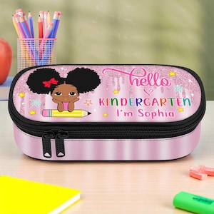 Trousse personnalisée pour la rentrée scolaire 3 épaisseurs pour enfants, cadeau de rentrée scolaire personnalisé pour garçons ou filles, trousses pour enfants et tout-petits