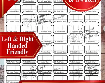 Koh I Noor 72 Mondeluz Aquarelle (3720) Pencils Swatch Chart (PDF Download)