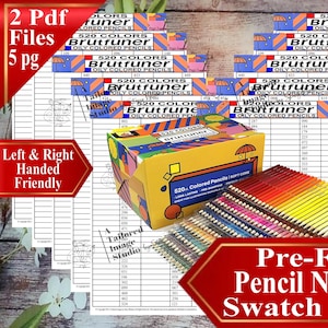 Brutfuner 520 Colored Pencils Yellow Box (numbers Only) Swatch