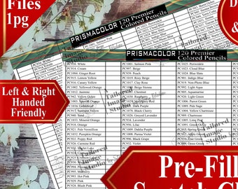 Prismacolor 120 Premium Buntstifte Swatch Charts