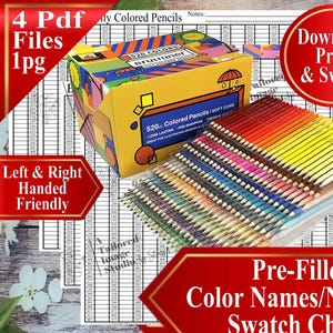 Brutfuner 520 colored pencil names - Etsy 日本