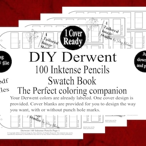 Derwent 100 Inktense-potloden DIY kleurstaal boekstijl 1