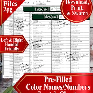 Faber-Castell 140 Polychromos Farbstifte – Farbkarten (PDF-Download)