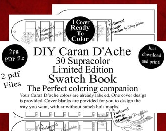 Caran Dache 30 Limited Edition Supracolor Soft Aquarelle DIY Color Swatch Book Style 1