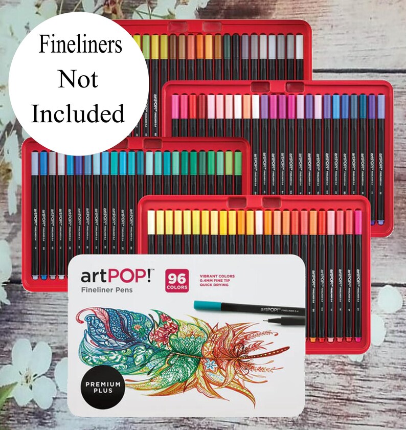 Artpop 96 Fineliner Pens Swatch Charts (PDF Download) - Etsy