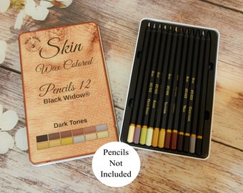Black Widow 12 Dark Skin Tones Colored Pencils DIY Color Swatch Book Style  1 -  Denmark