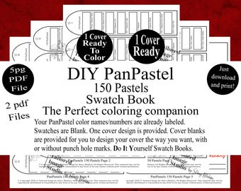 PanPastel 150 Pastels Swatch Books Style 1 (PDF Download)