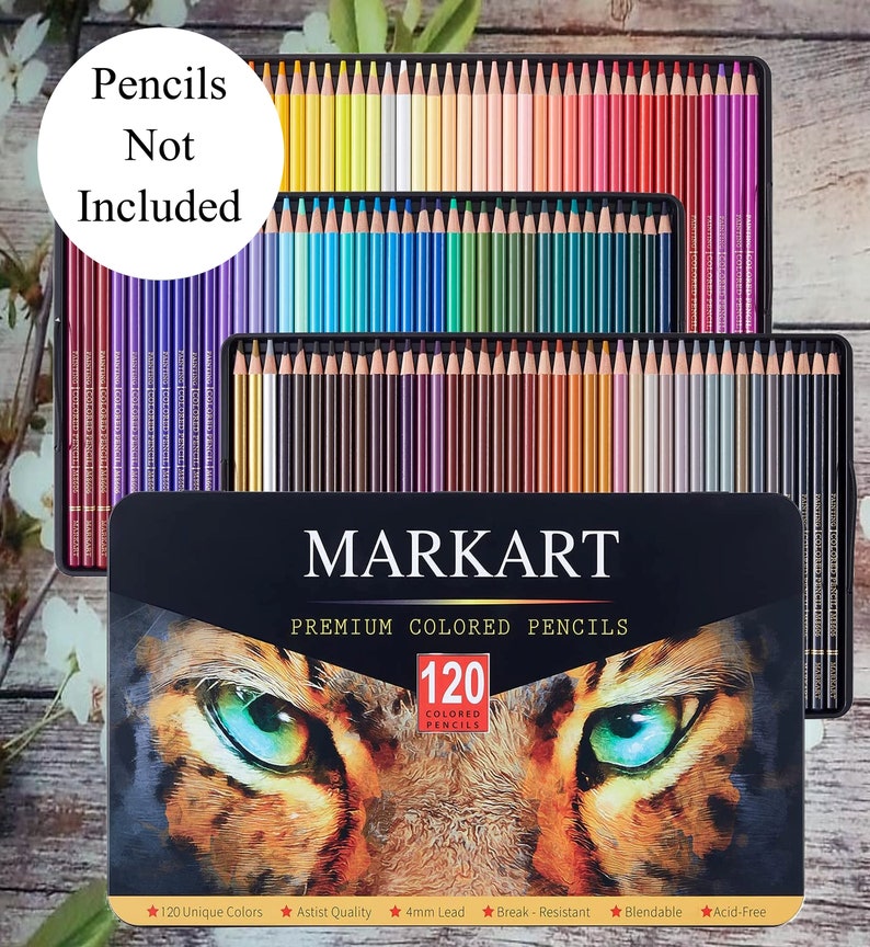 Markart 120 Premium Colored Pencils Swatch Chart image 2
