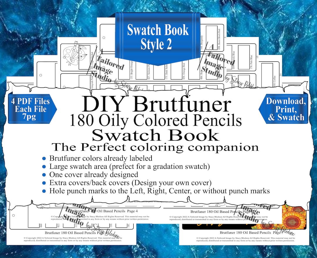 Brutfuner 180 oily pencil review  Colored pencils, Color mixing