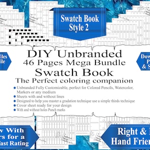 Unbranded Universal Mega Bundle (46pages) DIY Color Swatch Book Style 2