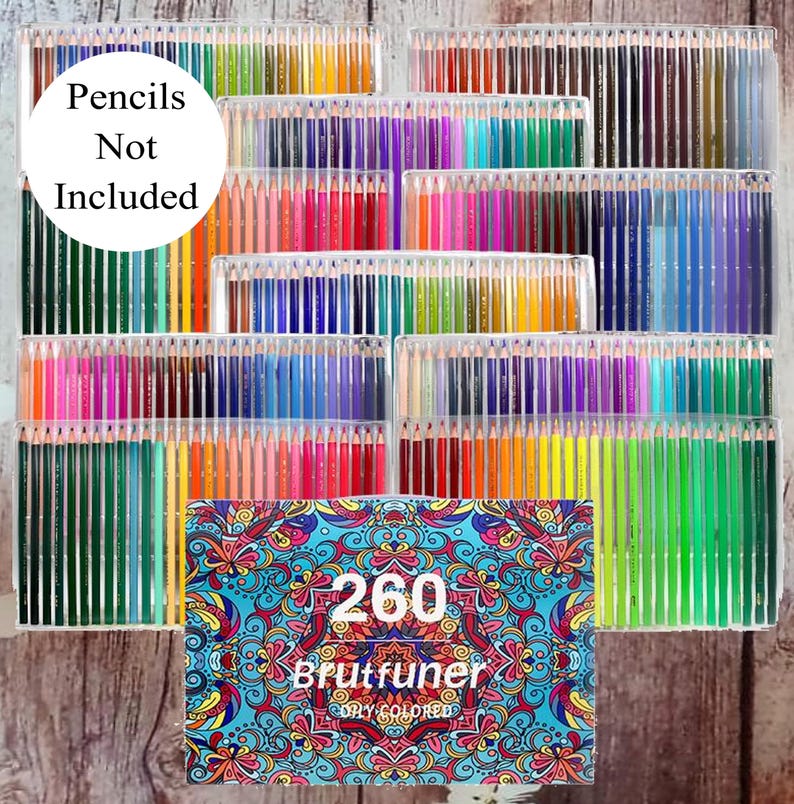 Dry Color Brutfuner 260 Oily Colored Pencils Swatch Chart (PDF Download) - Etsy ...