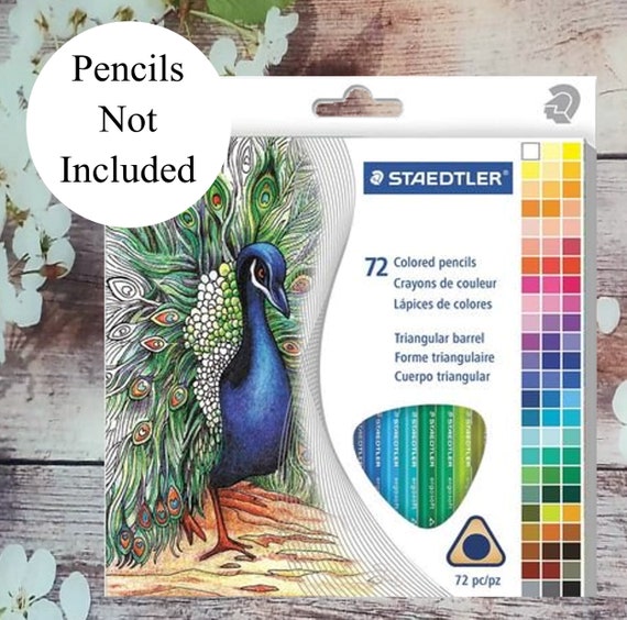 Staedtler 72 Triangular Colored Pencils Swatch Chart 