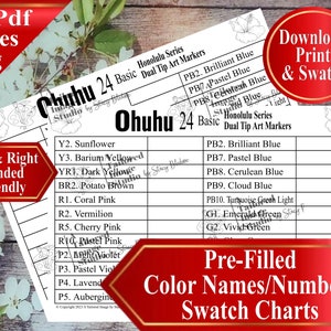 Ohuhu 24 Basic Honolulu Series Dual Tip Markers Staalkaarten