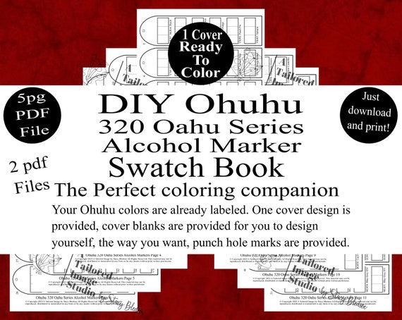 Ohuhu Honolulu Marker Pen Set Oily Alcohol Art Markers Dual Brush