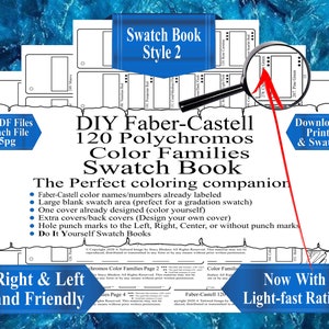 Faber-Castell 120 polychromos kleurpotloden Kleurfamilies DIY Kleurstaal Boekstijl 2